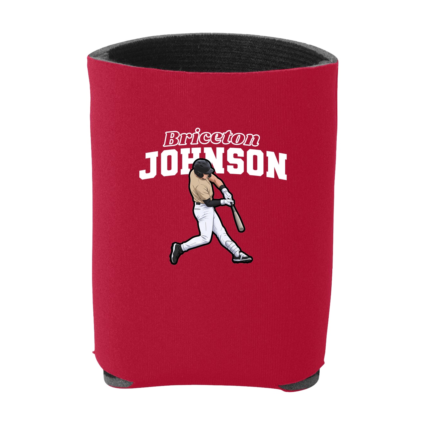 Can Holder — Name Arch in Red