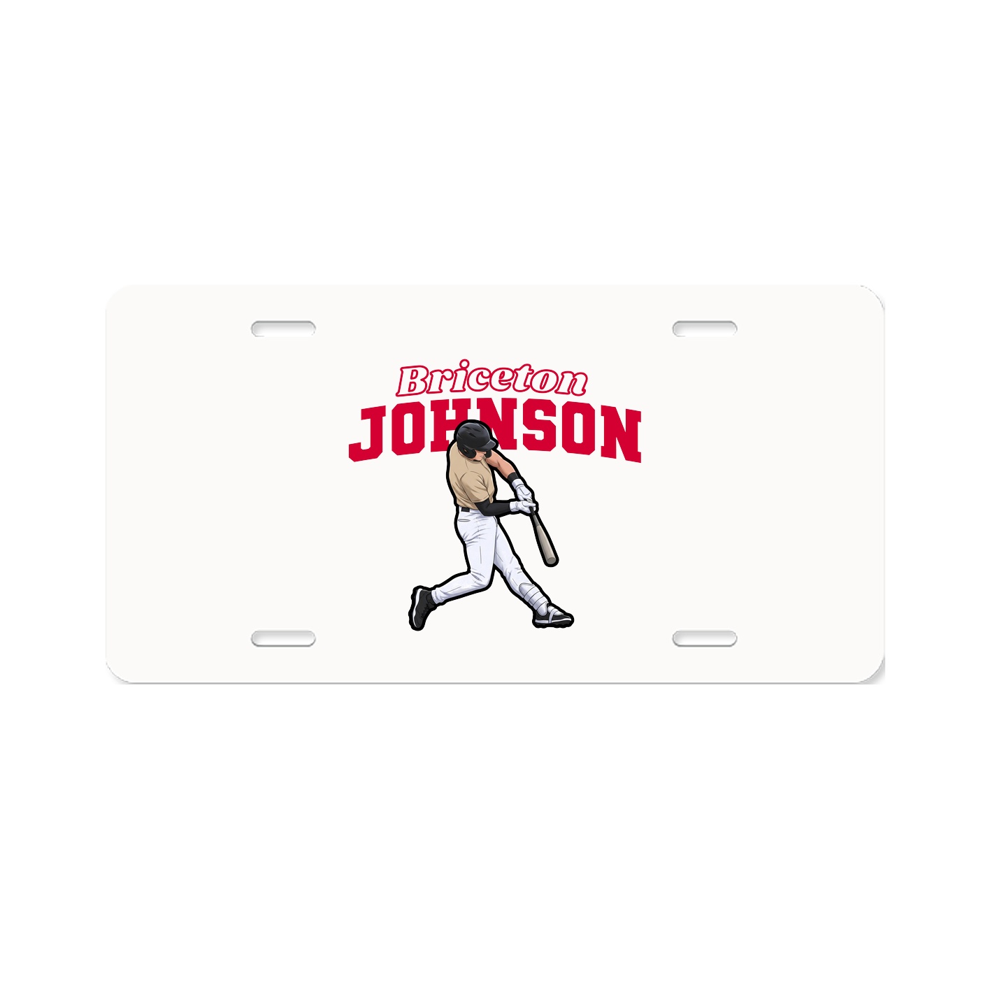 License Plate — Name Arch in Classic