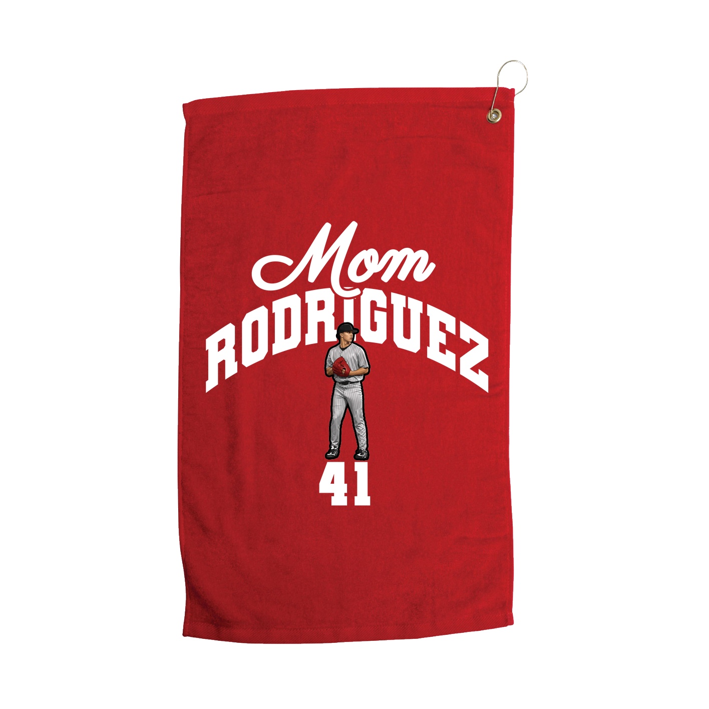Golf Towel — Mothers Day Arch in Red