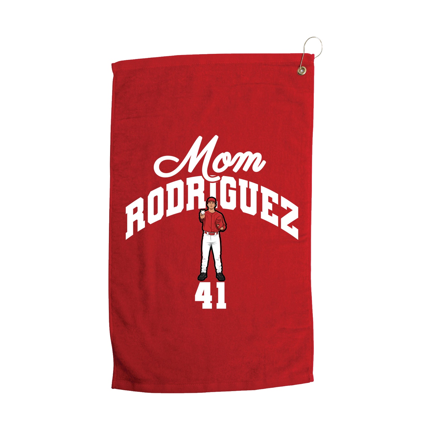 Golf Towel — Mothers Day Arch in Red