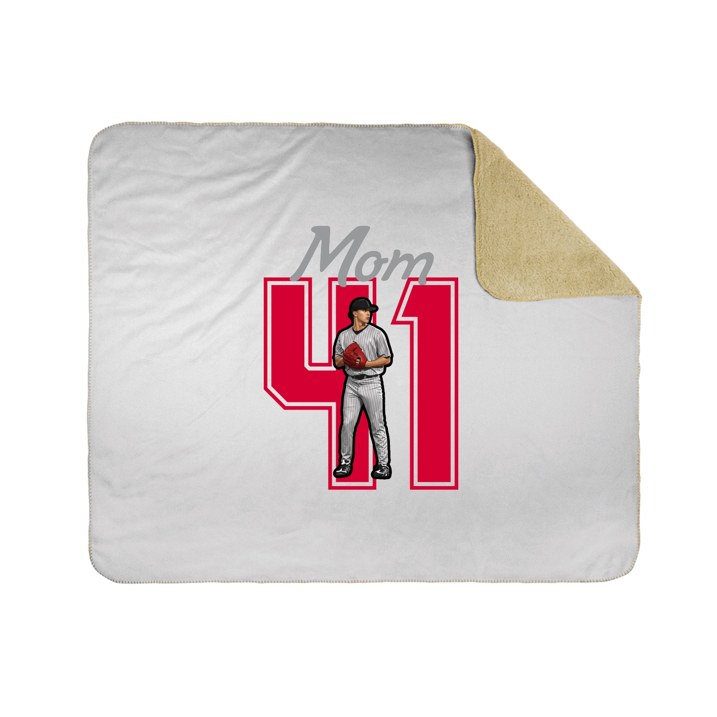 Throw Blanket — Mothers Day Shirsey in White