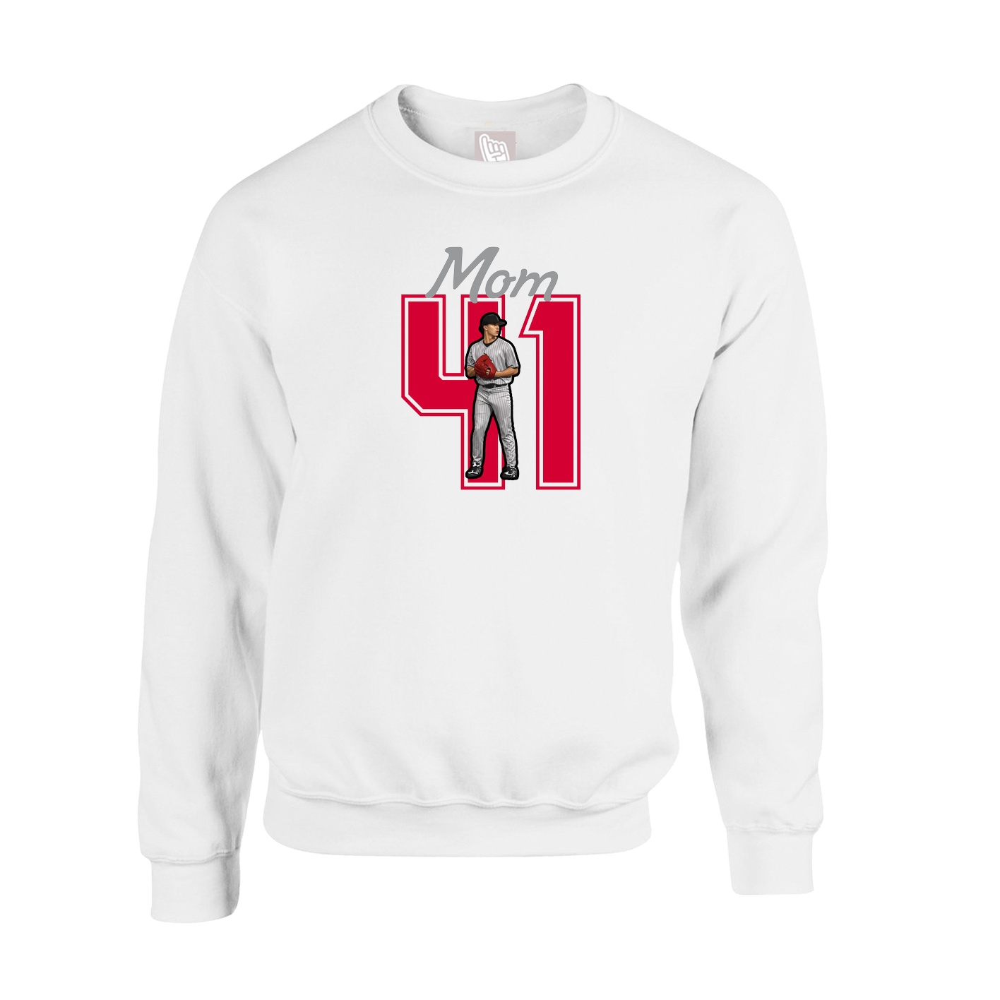 Fleece Crew — Mothers Day Shirsey in White
