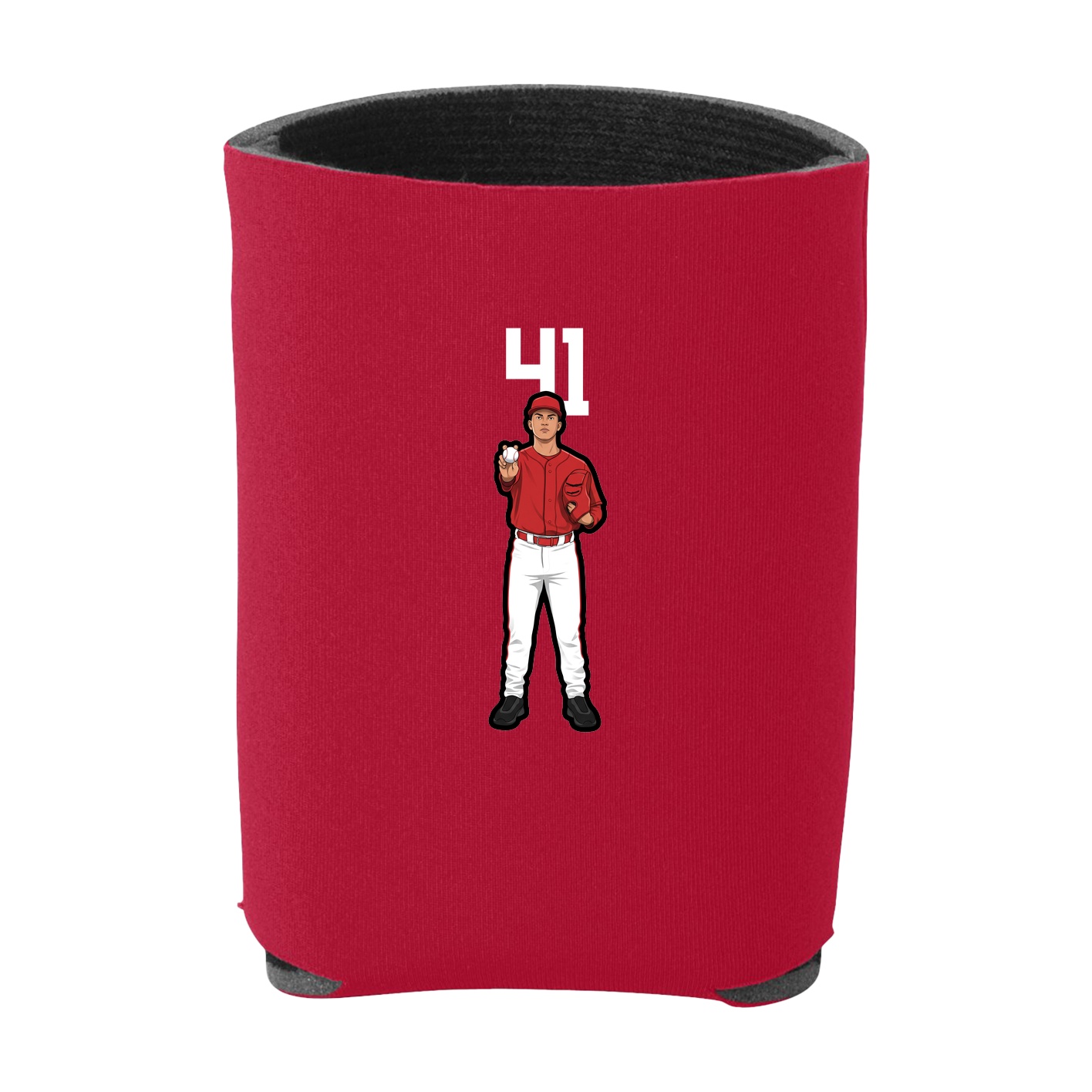Can Holder — Number Top in Red