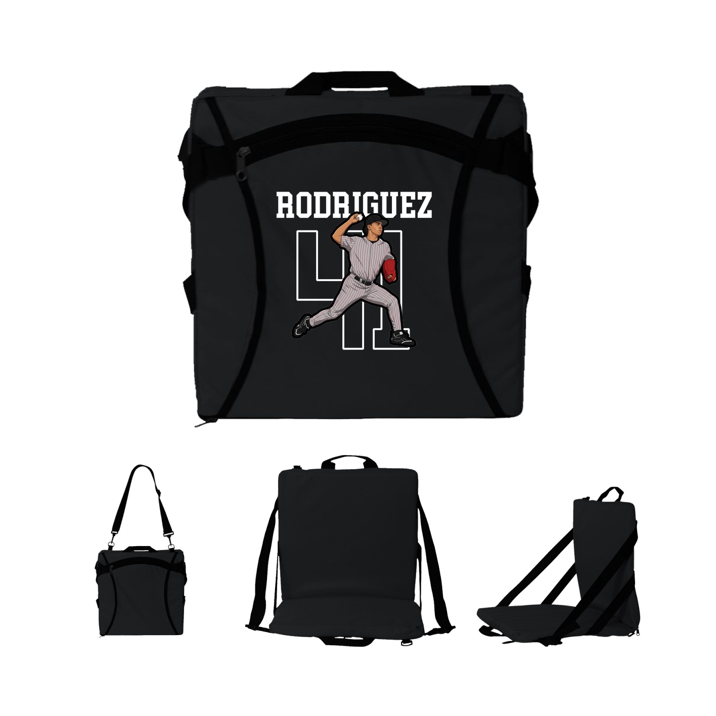 Folding Stadium Seat — Shirsey in Black