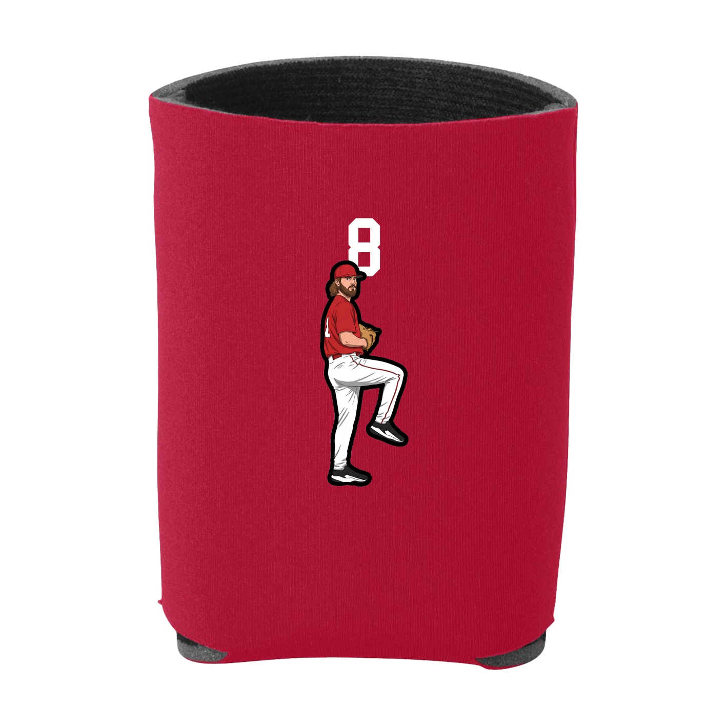 Can Holder — Number Top in Red