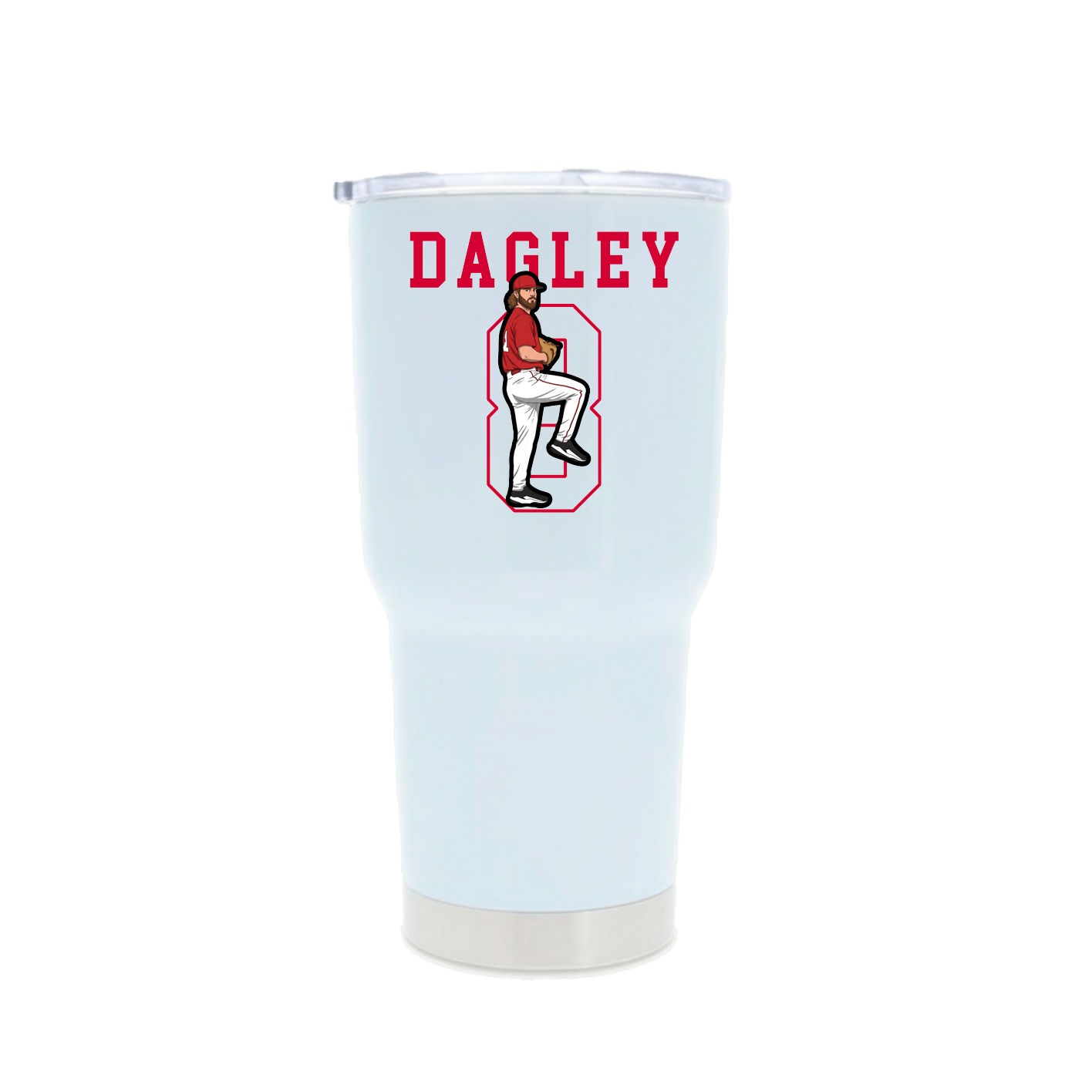 30oz Stainless Steel Tumbler — Shirsey in White