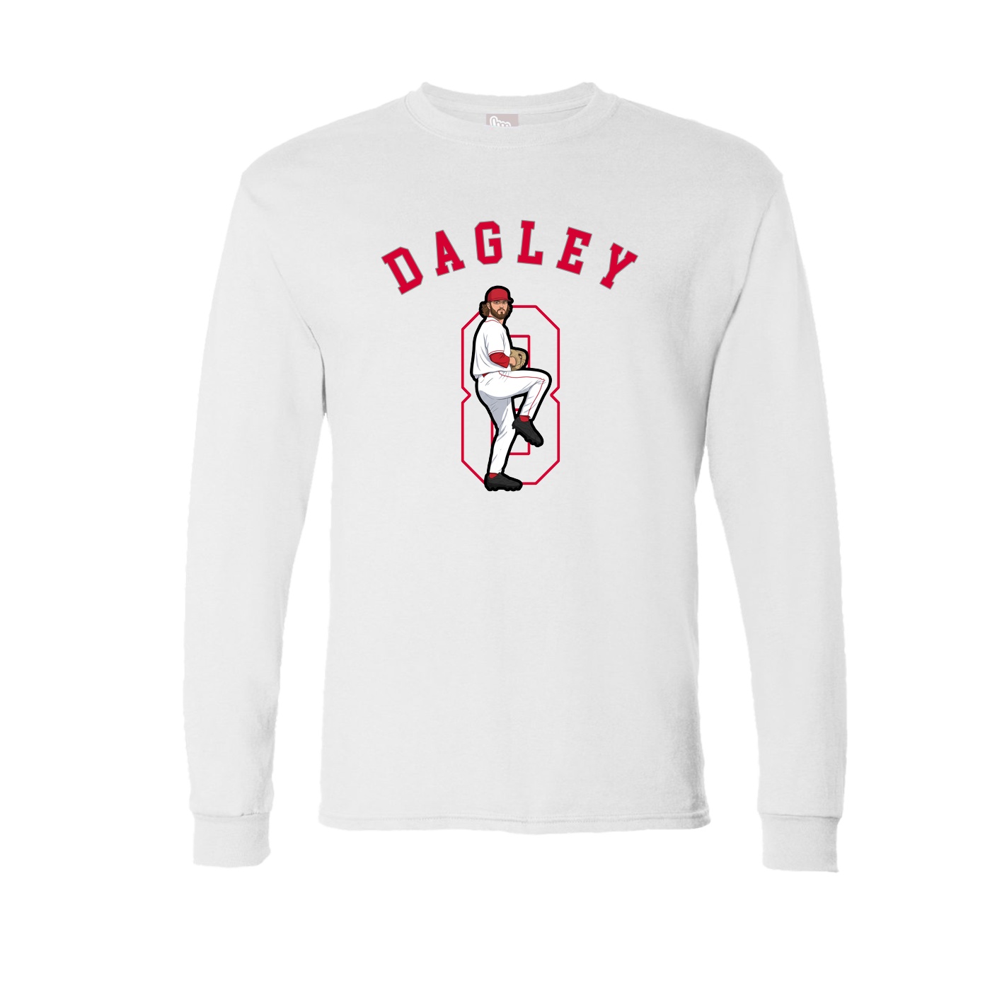 Long Sleeve Tee — Shirsey Arch in White
