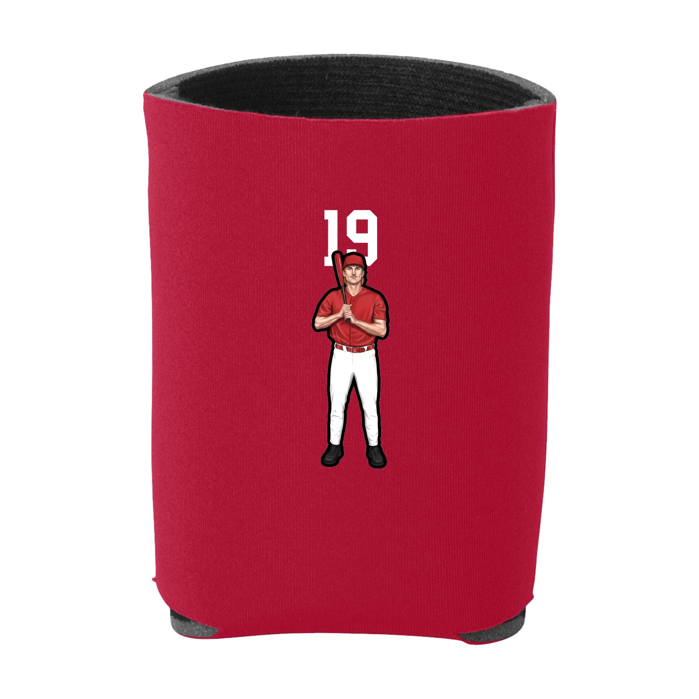 Can Holder — Number Top in Red