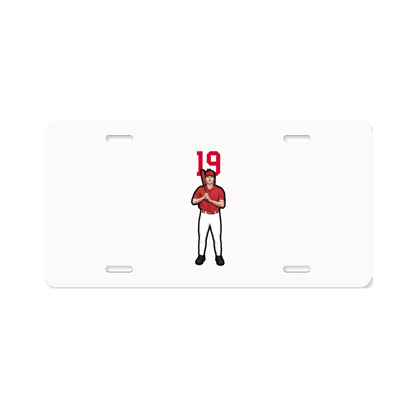 License Plate — Number Top in Classic