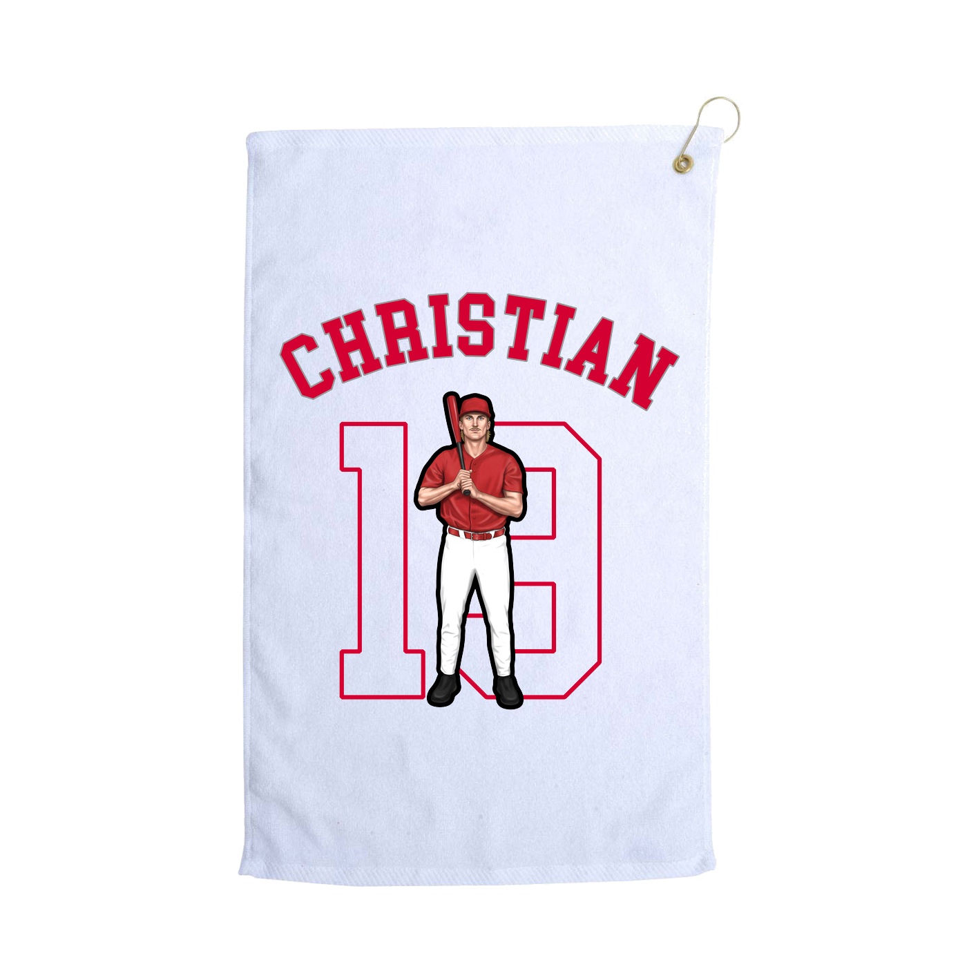 Golf Towel — Shirsey Arch in White