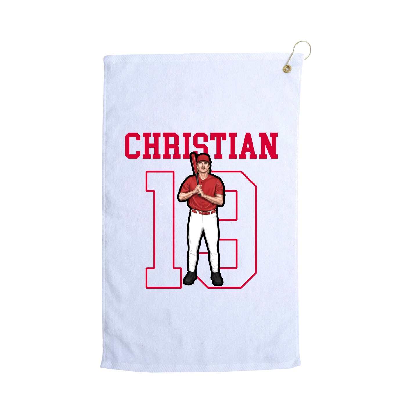Golf Towel — Shirsey in White