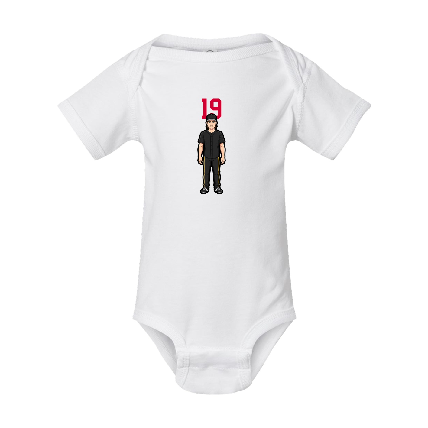 Baby Onesie — Number Top in White
