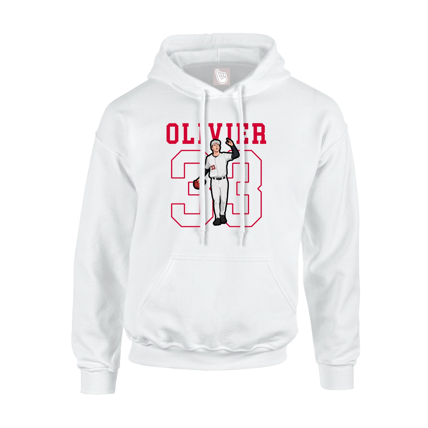 Hoodie — Shirsey in White