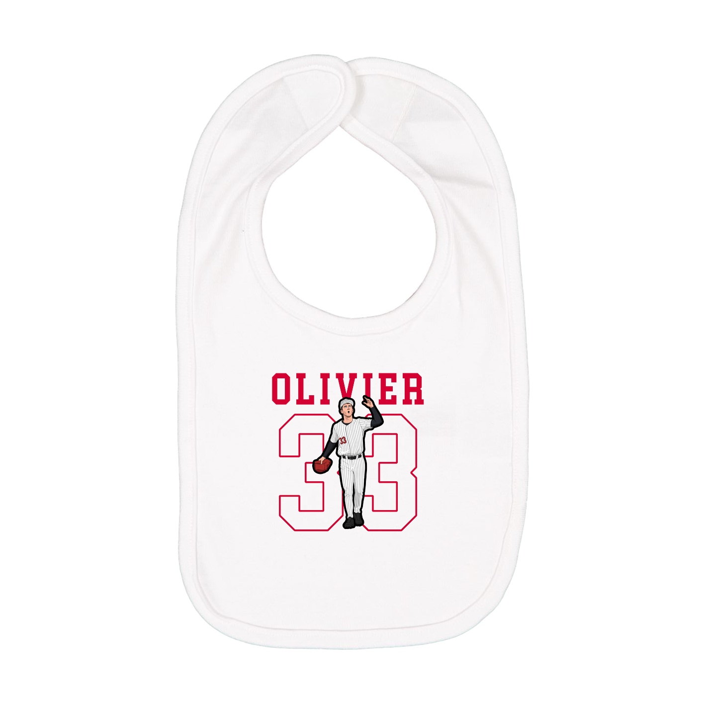 Infant Bib — Shirsey in White