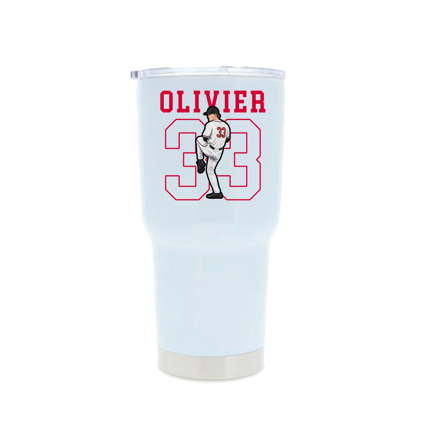 30oz Stainless Steel Tumbler — Shirsey in White
