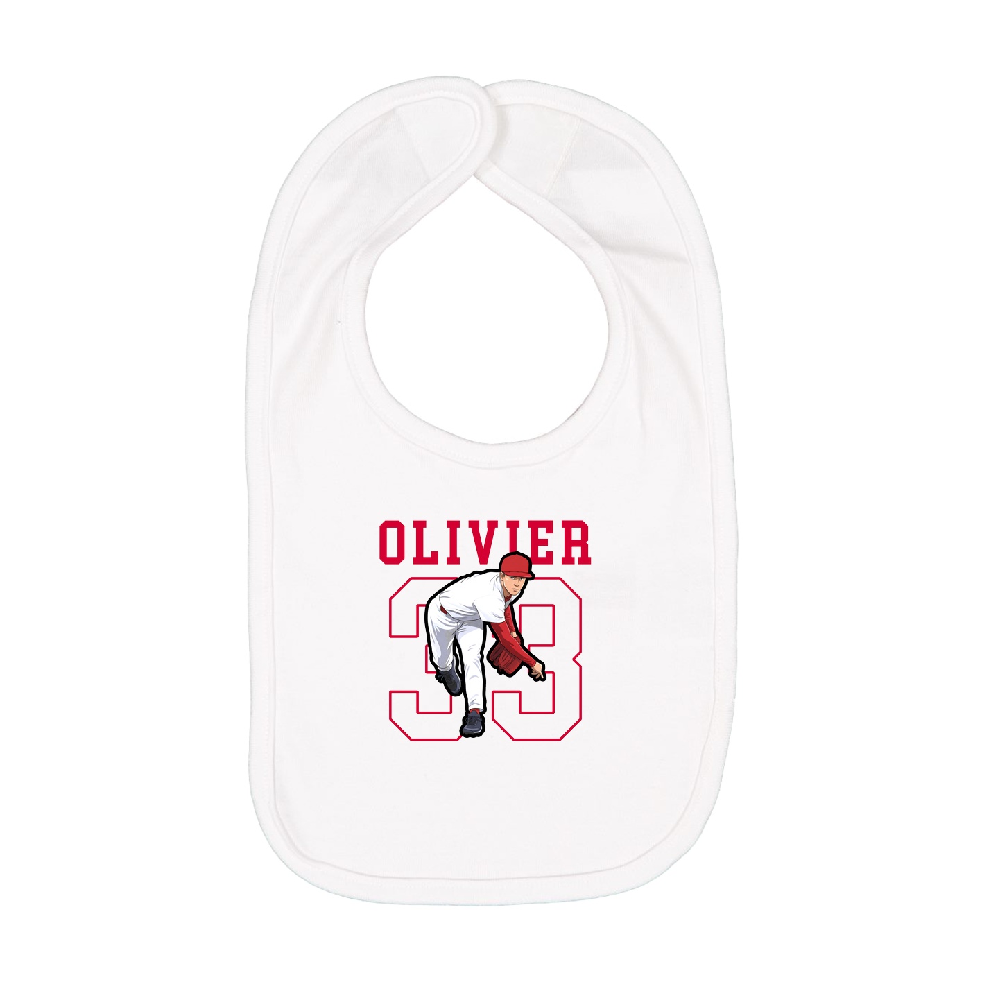 Infant Bib — Shirsey in White