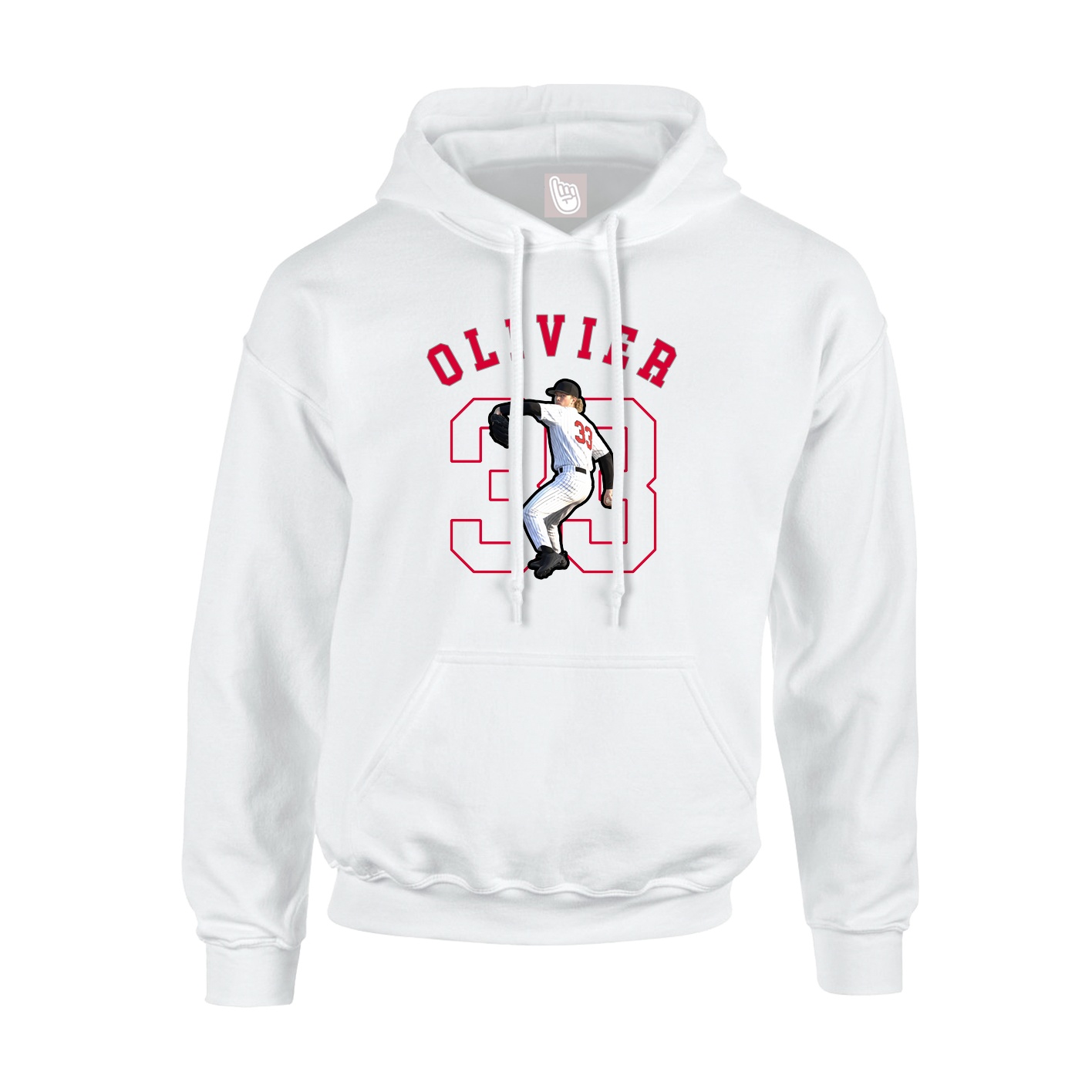 Youth Hoodie — Shirsey Arch in White
