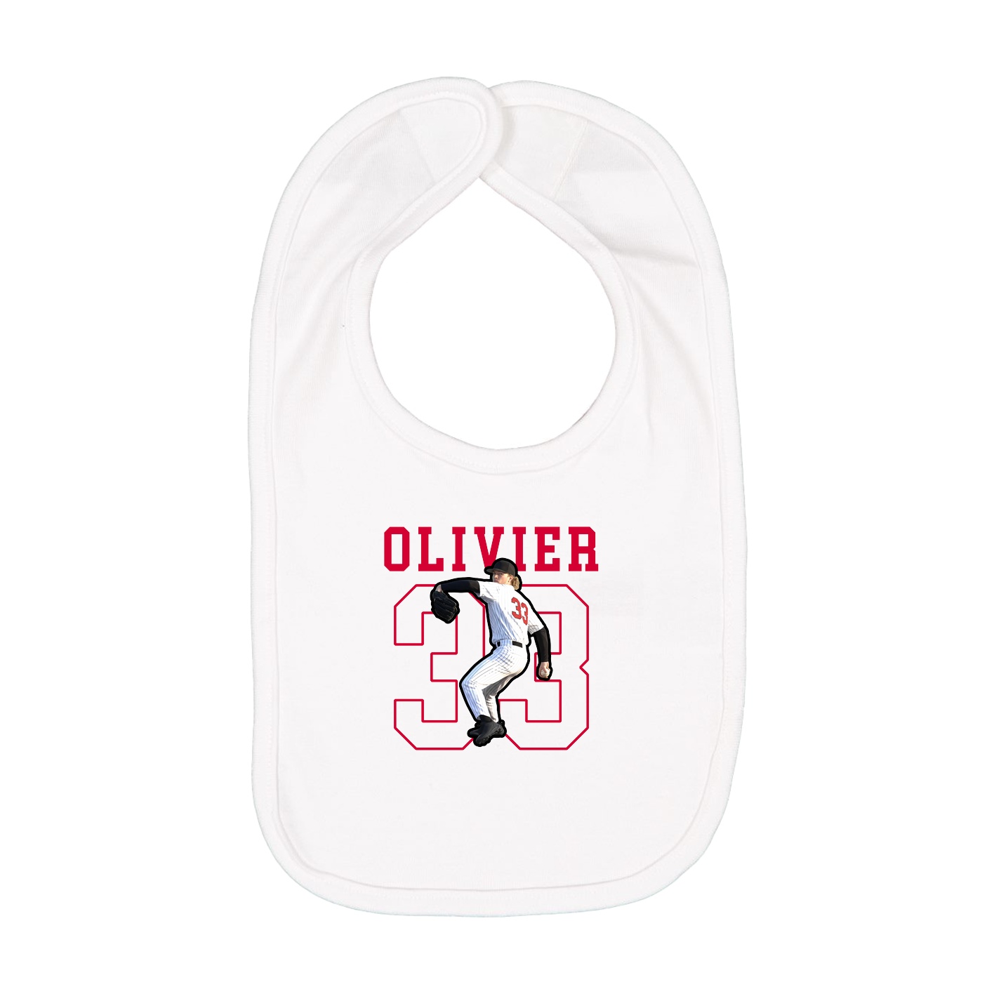 Infant Bib — Shirsey in White