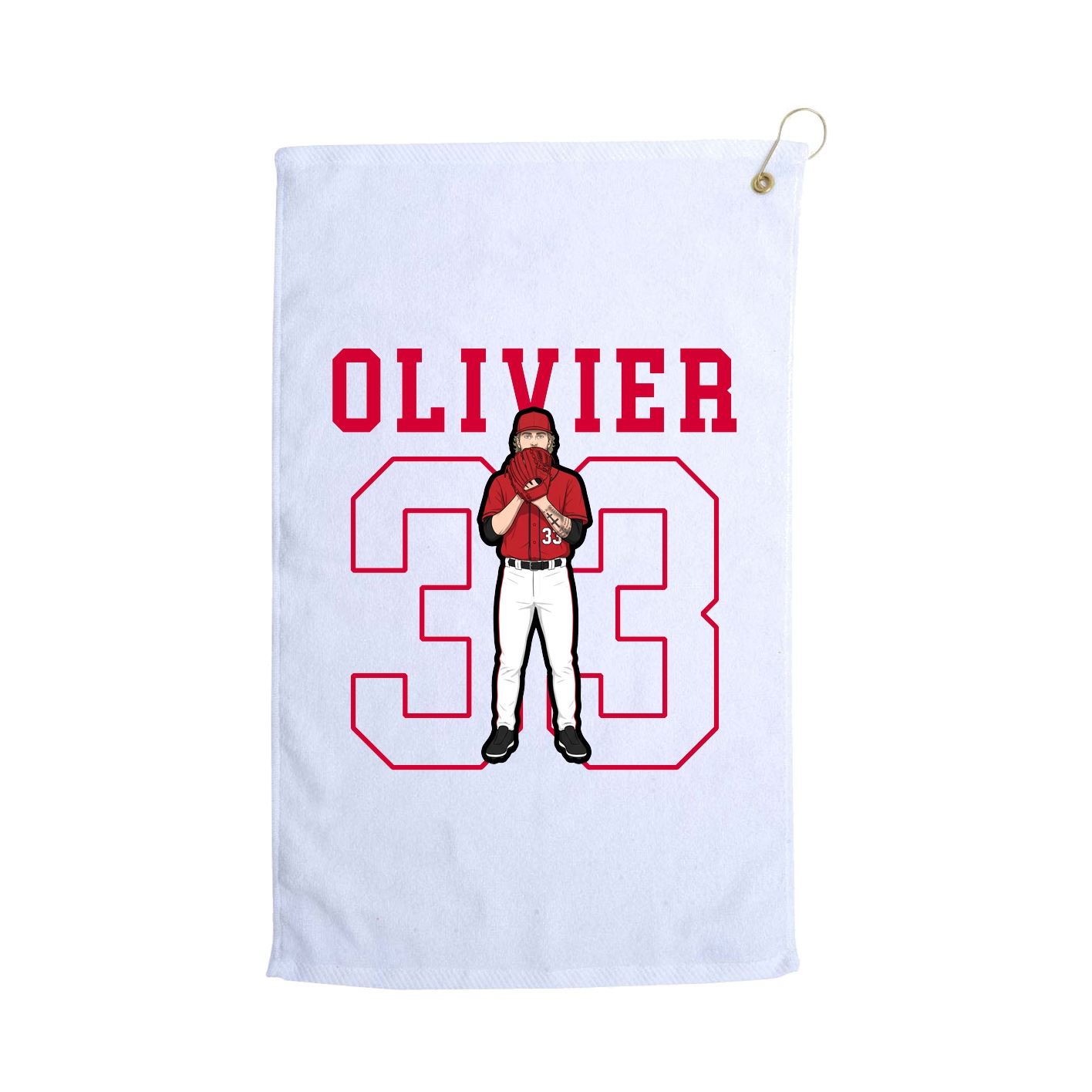 Golf Towel — Shirsey in White