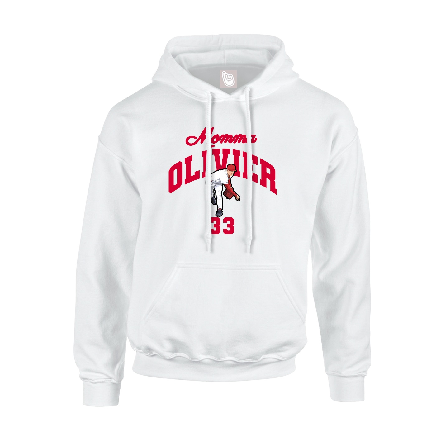 Youth Hoodie — Mothers Day Arch in White