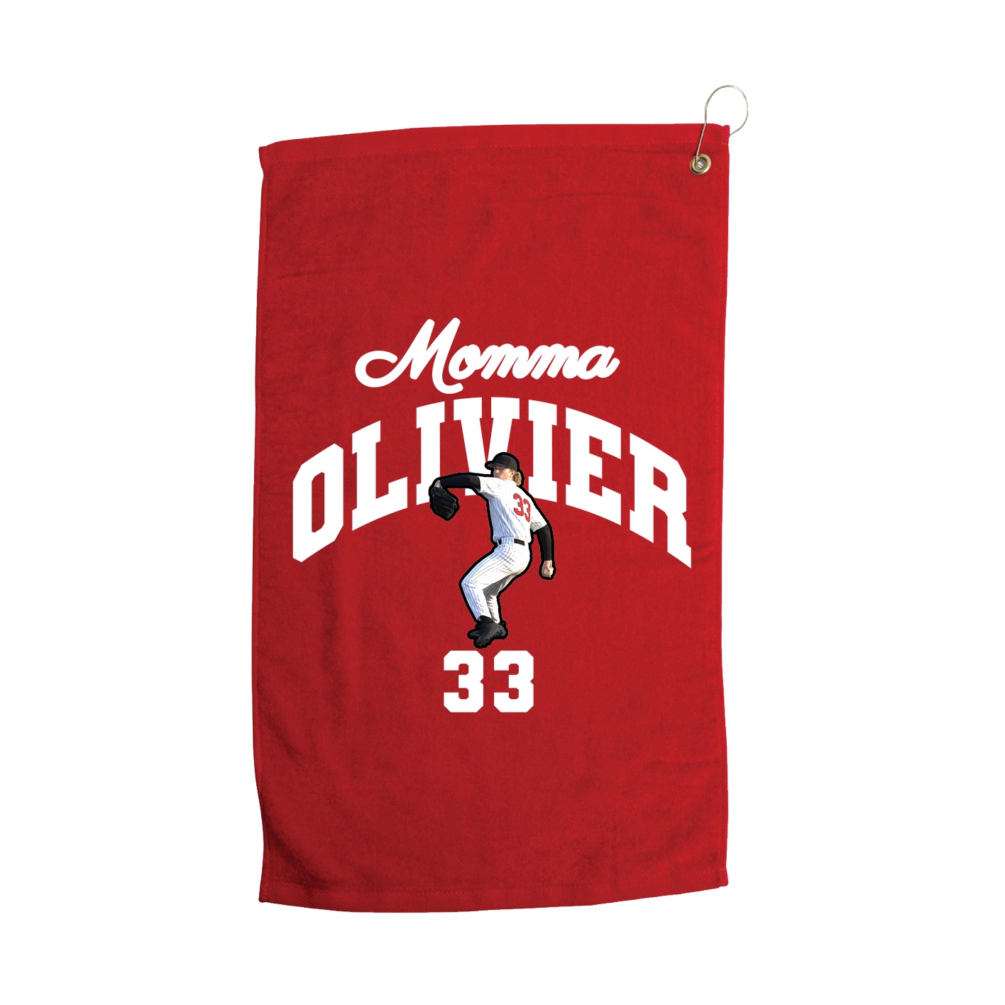 Golf Towel — Mothers Day Arch in Red
