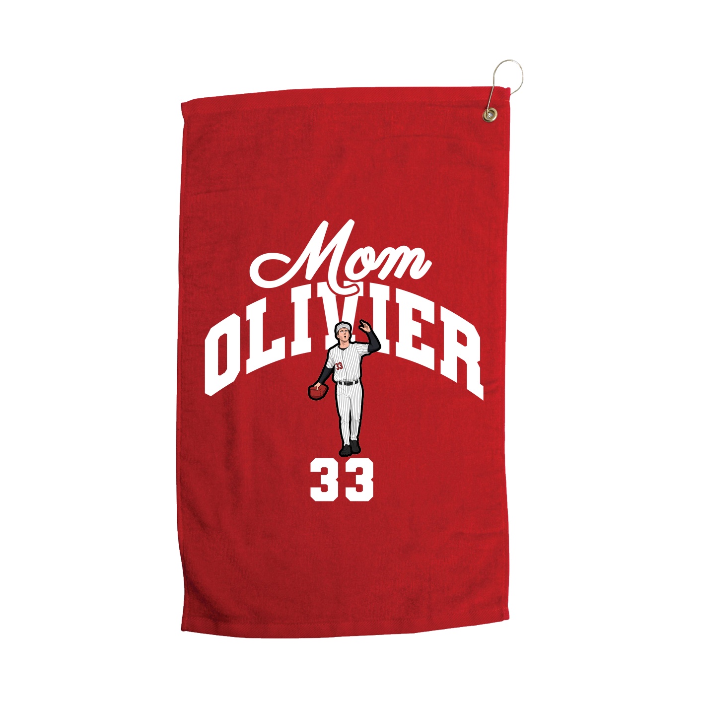 Golf Towel — Mothers Day Arch in Red
