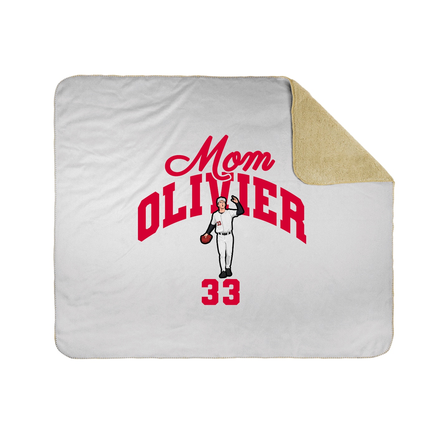 Throw Blanket — Mothers Day Arch in White