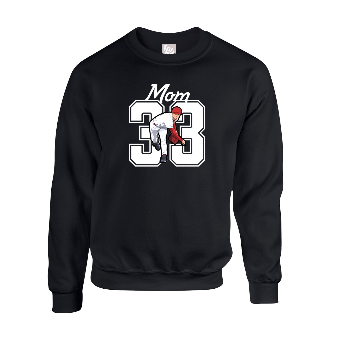 Fleece Crew — Mothers Day Shirsey in Black