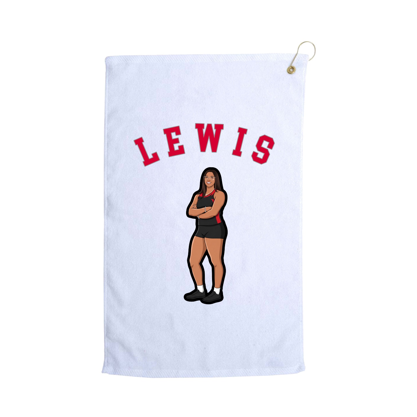 Golf Towel — Shirsey Arch in White