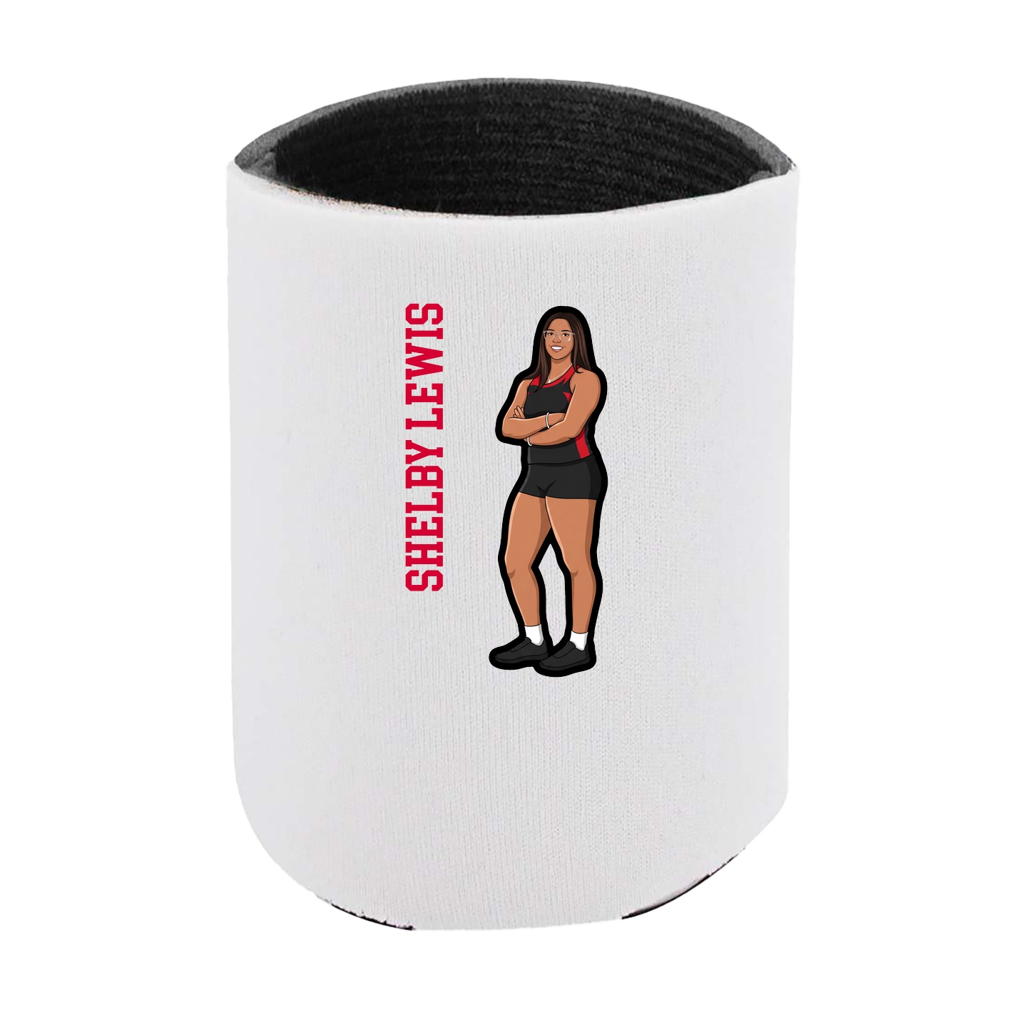 Can Holder — Name Vertical in White