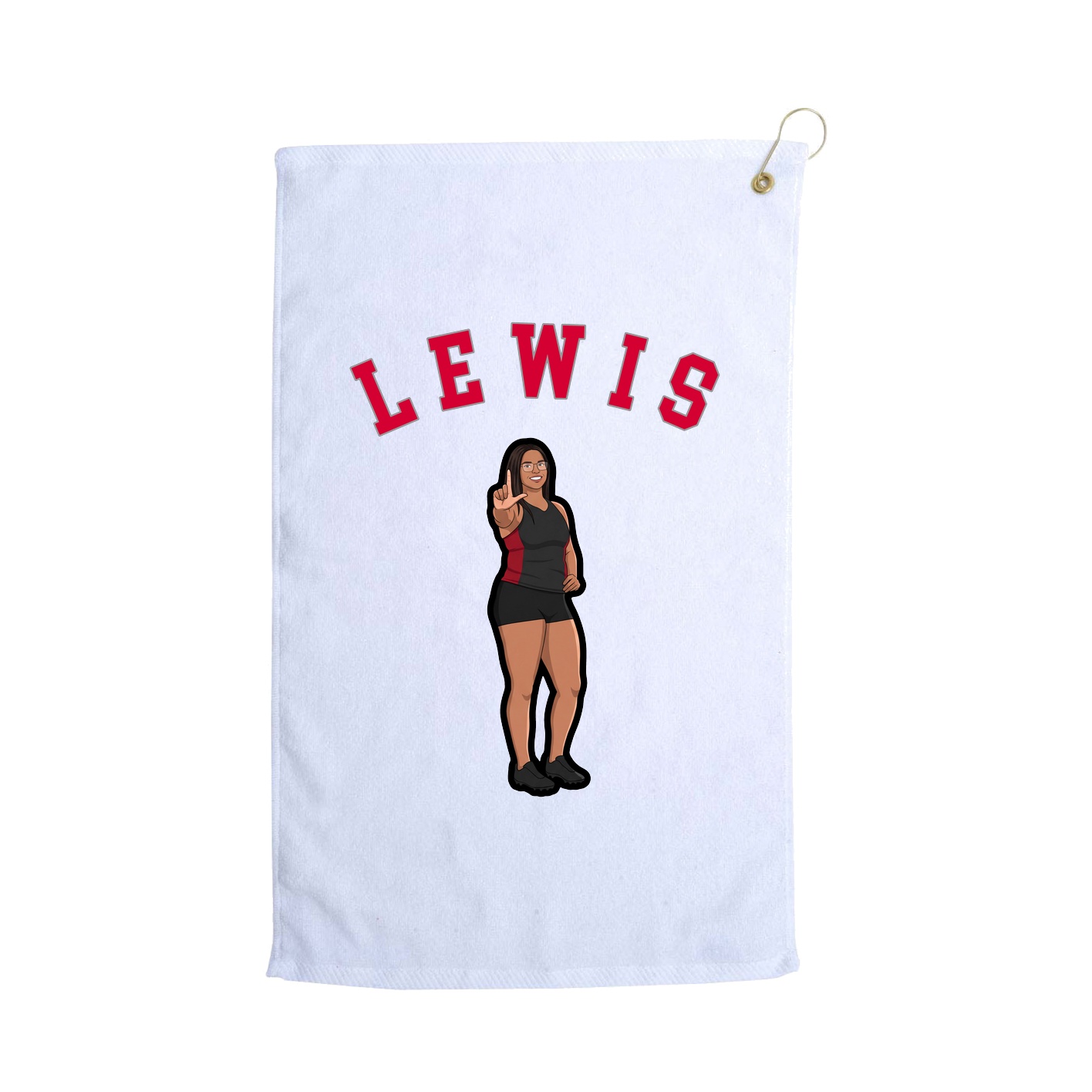 Golf Towel — Shirsey Arch in White