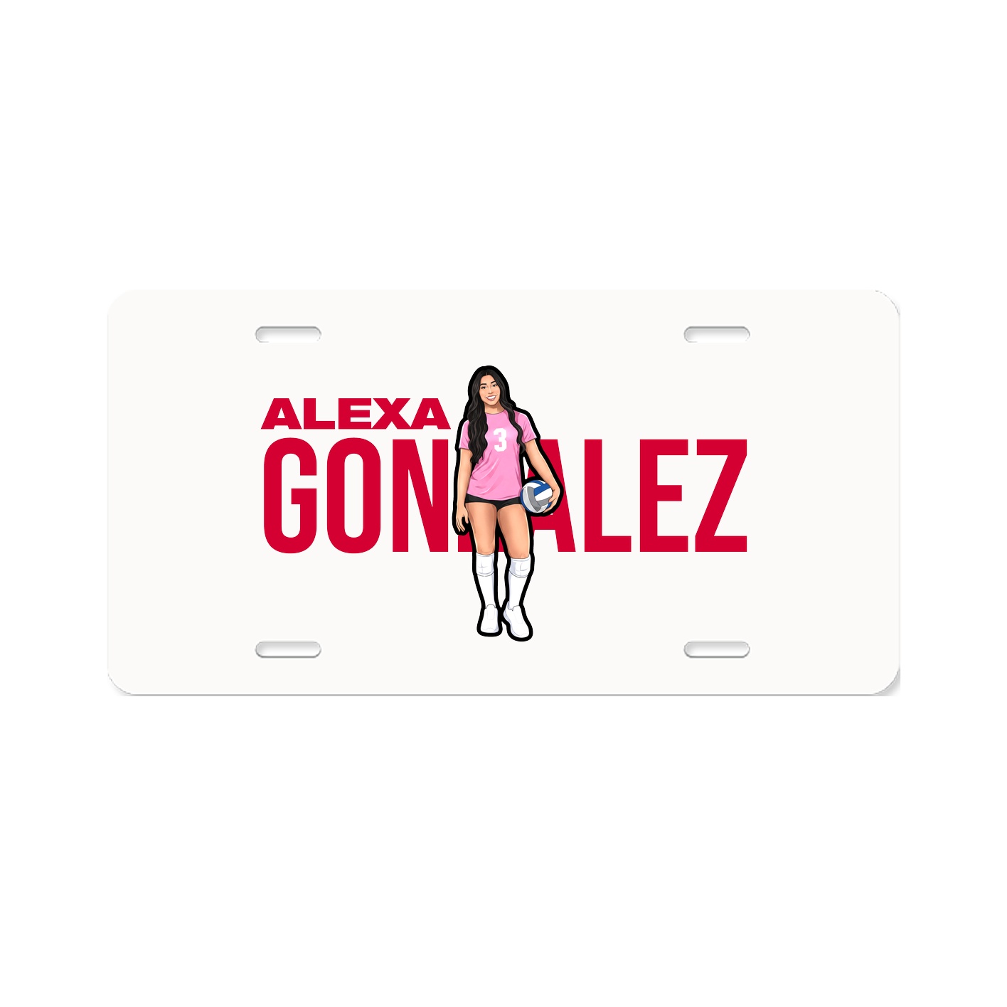 License Plate — Player Name in Classic