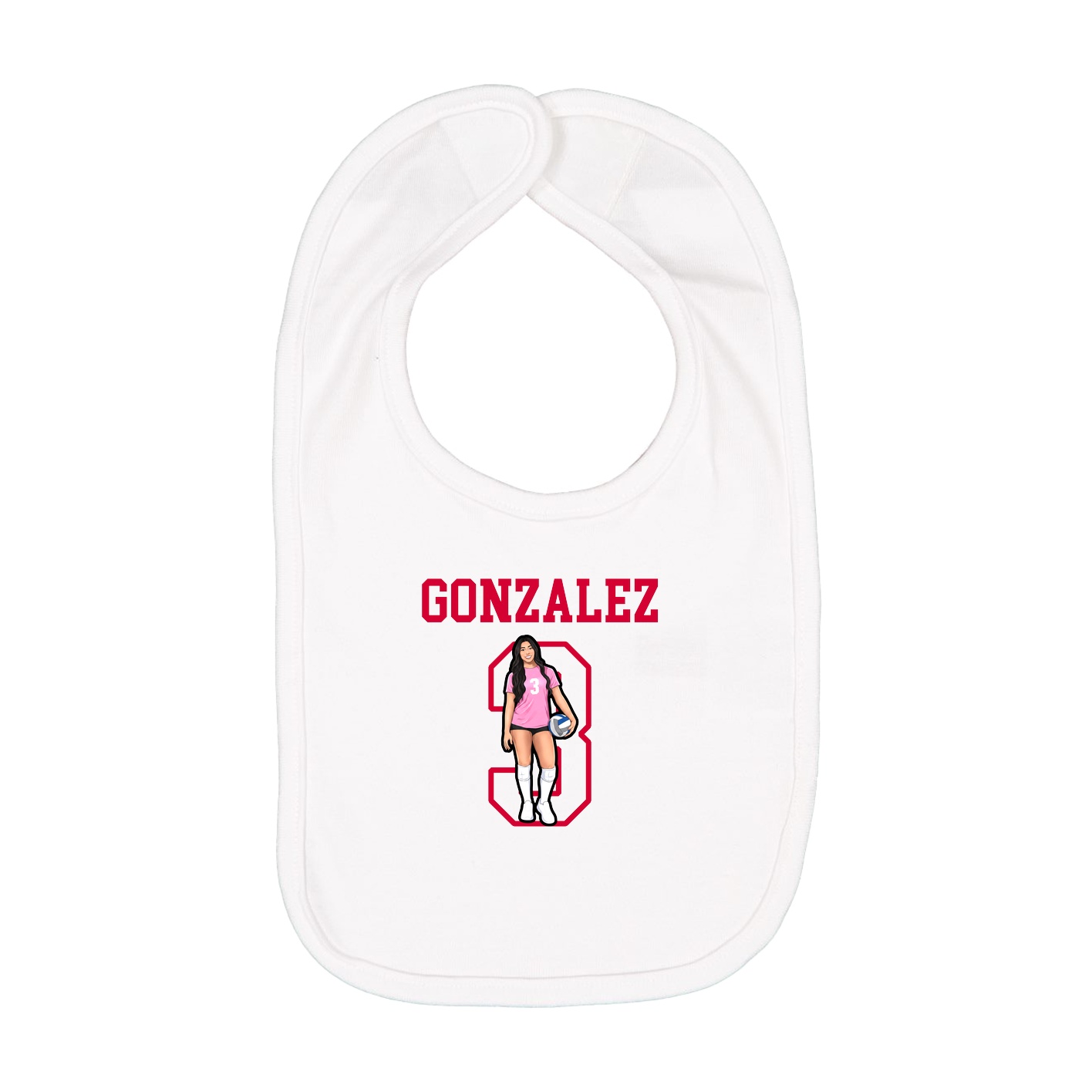 Infant Bib — Shirsey in White