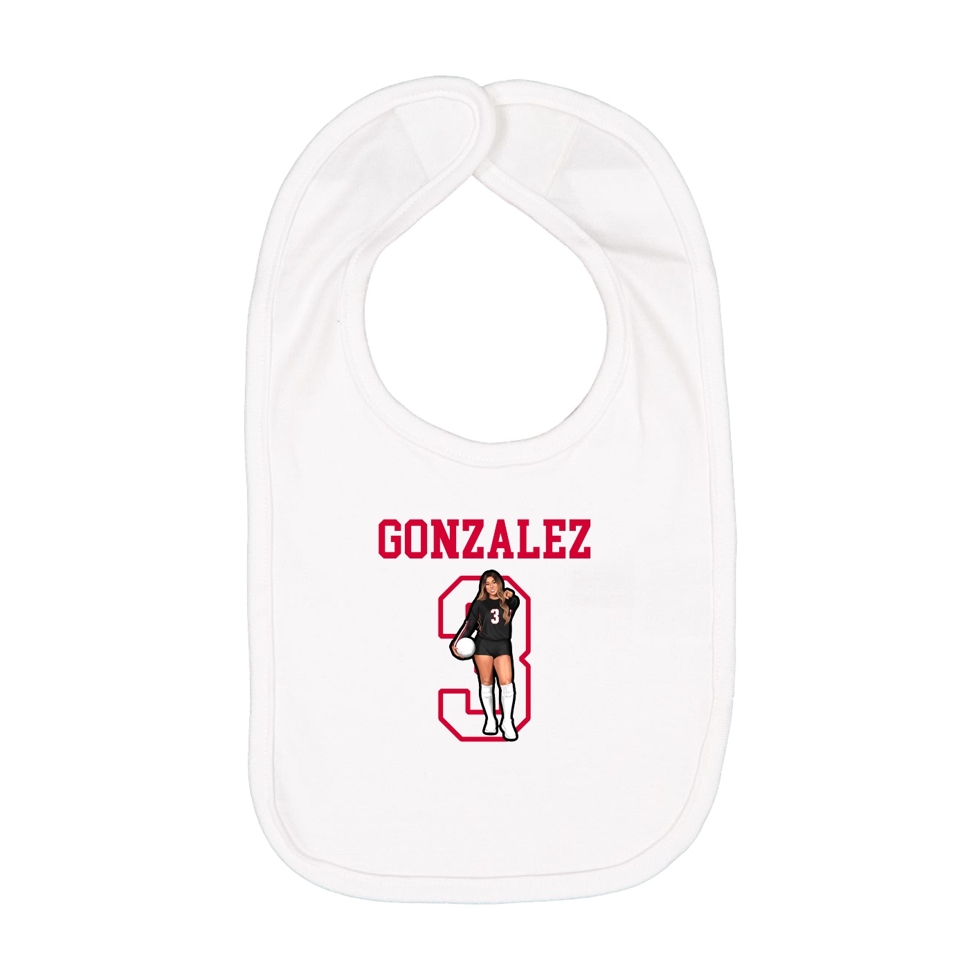 Infant Bib — Shirsey in White