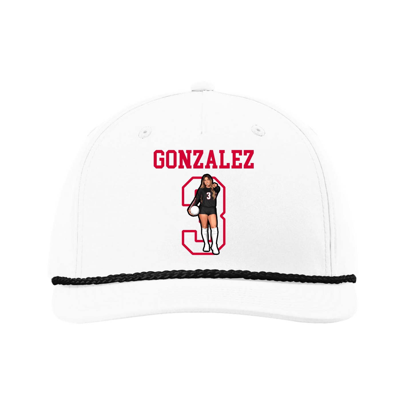 Five-Panel Classic Rope Cap — Shirsey in White