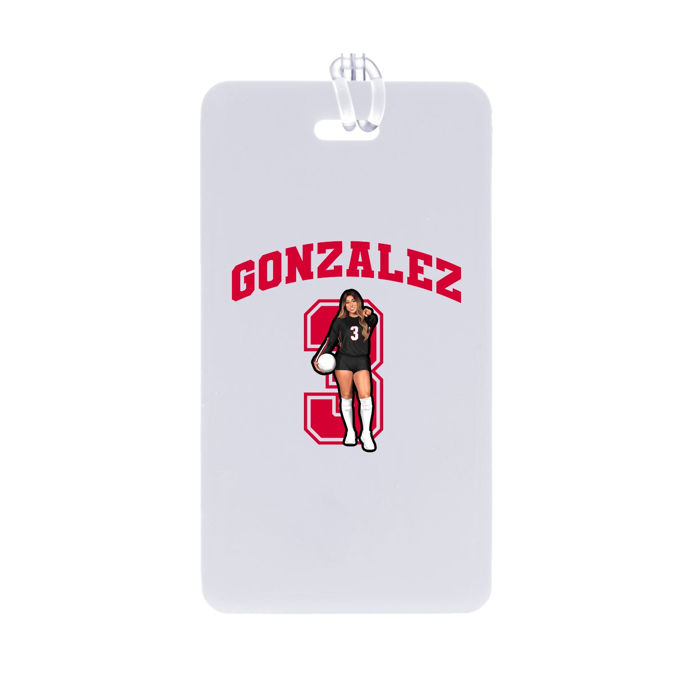 Bag Tag — Number in Classic