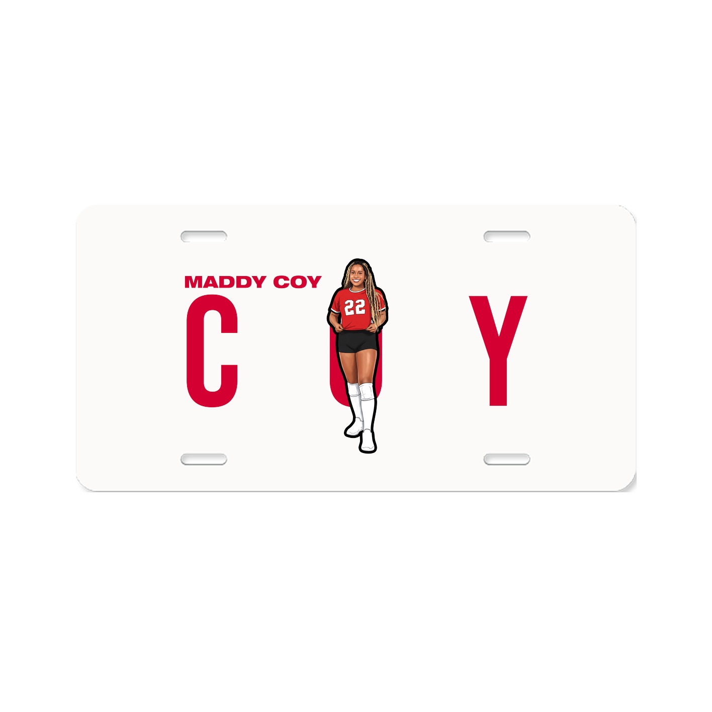 License Plate — Player Name in Classic