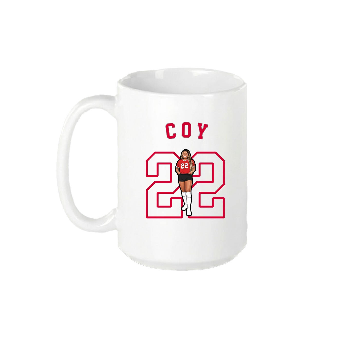 15oz Coffee Mug — Shirsey Arch in White