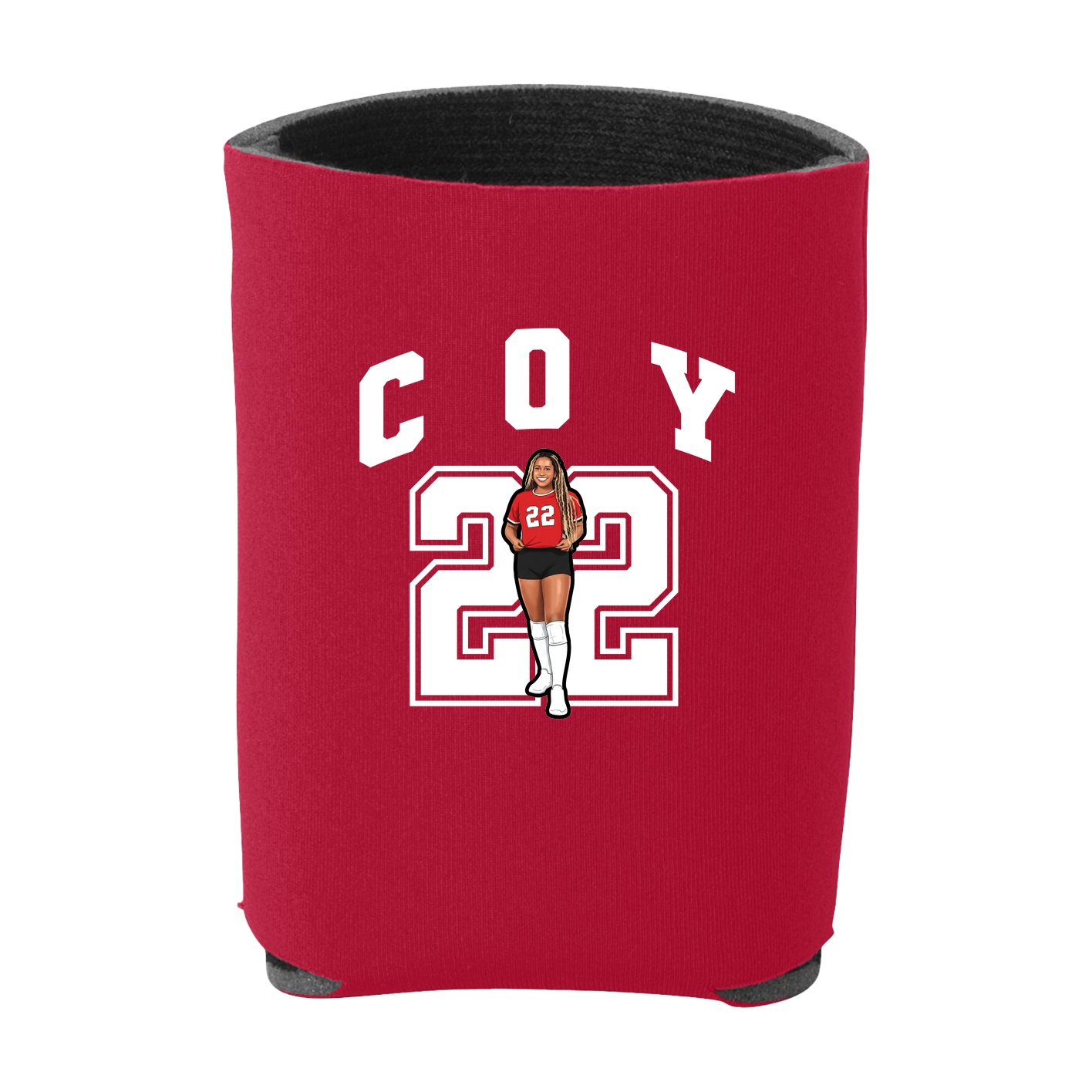 Can Holder — Number in Red