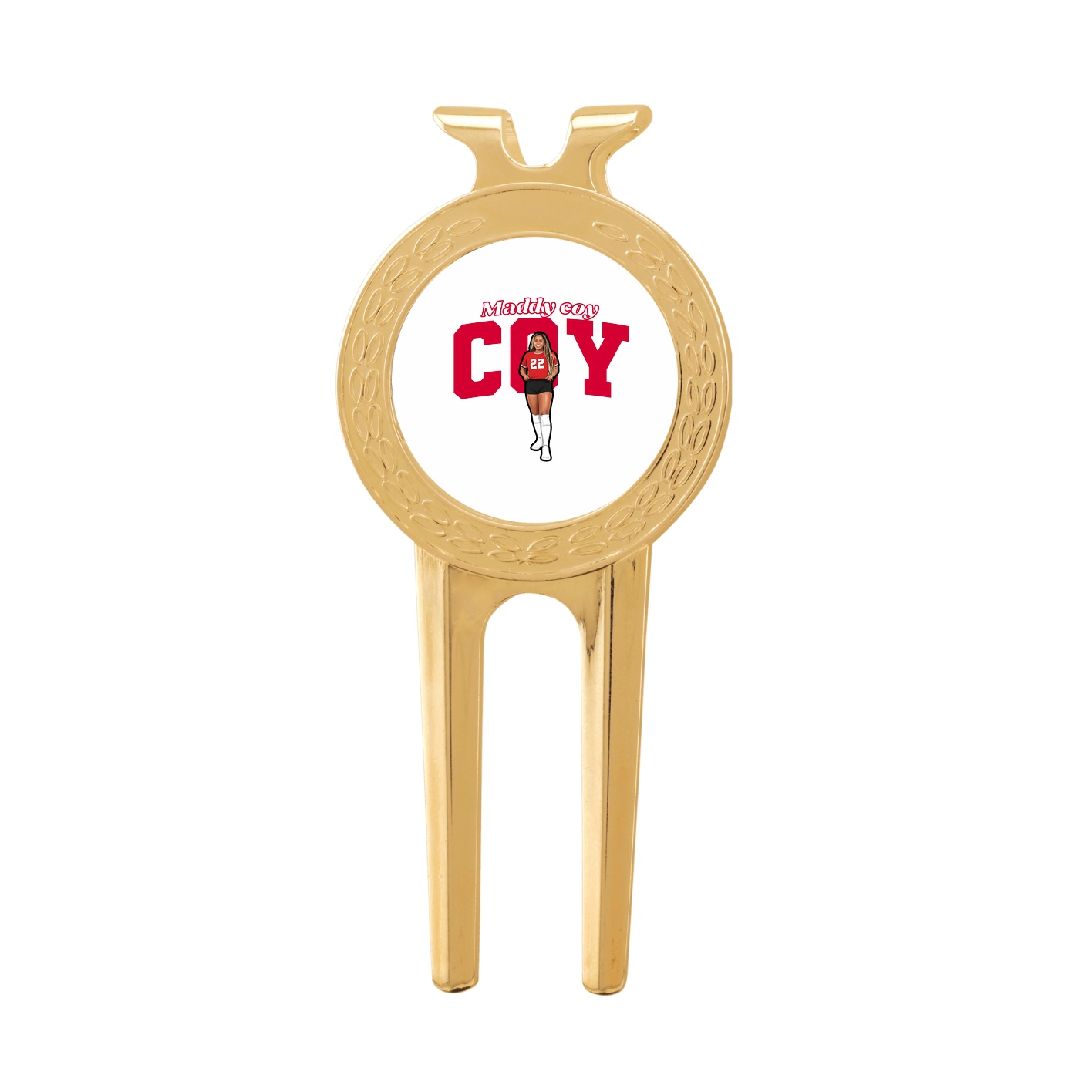 Divot Tool with Ball Marker — Name Arch in Classic