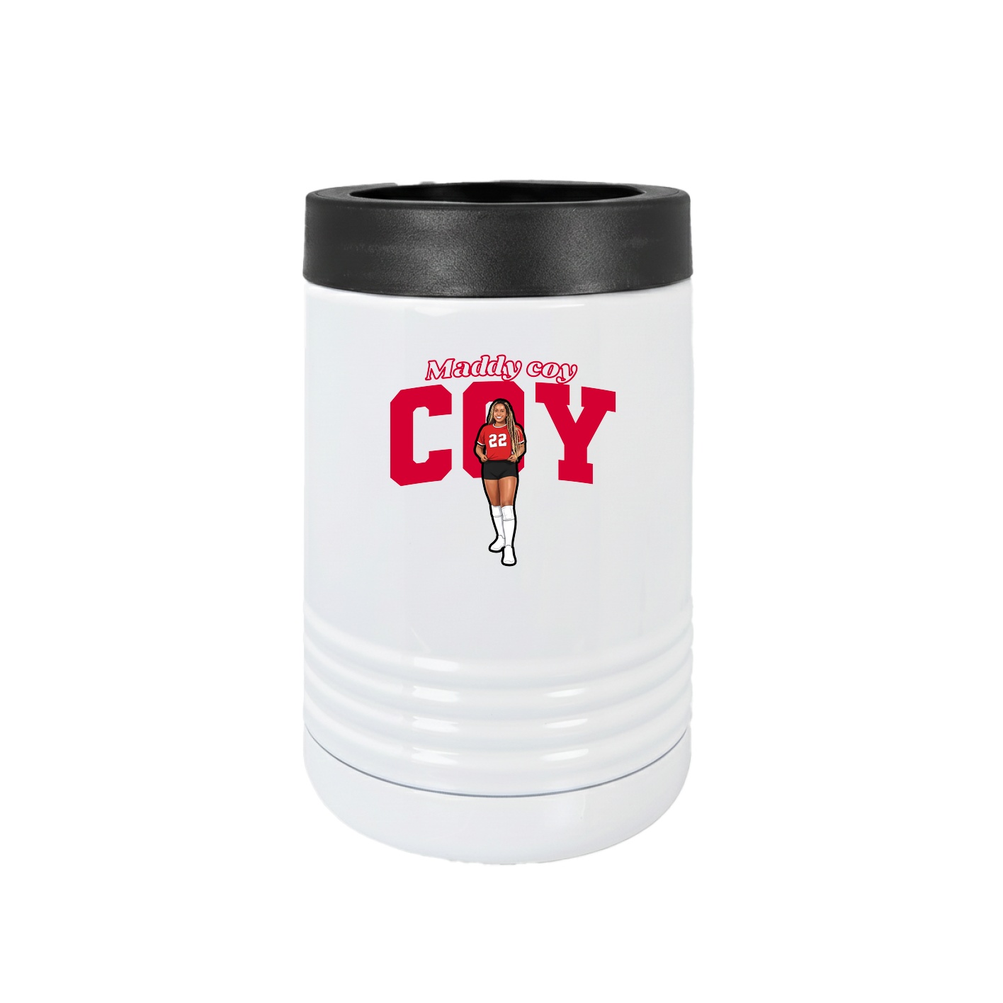 Beverage Holder — Name Arch in White