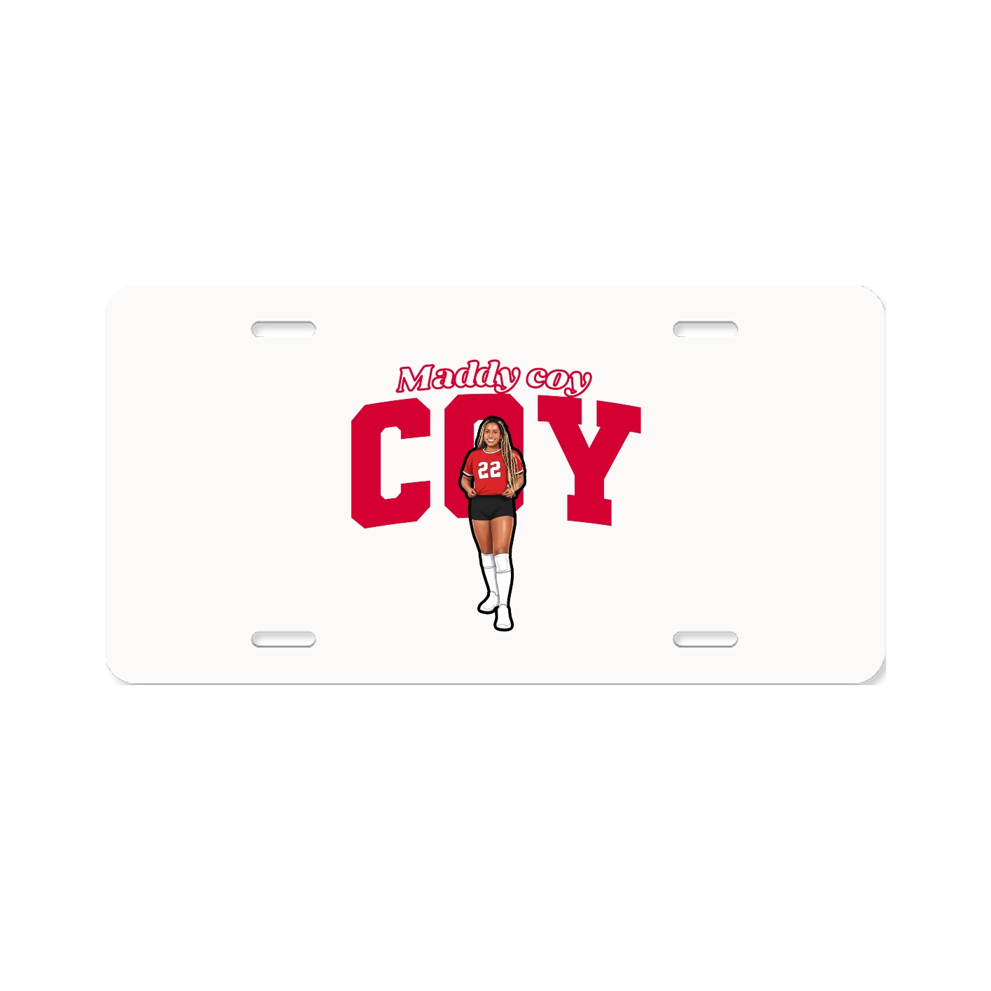 License Plate — Name Arch in Classic