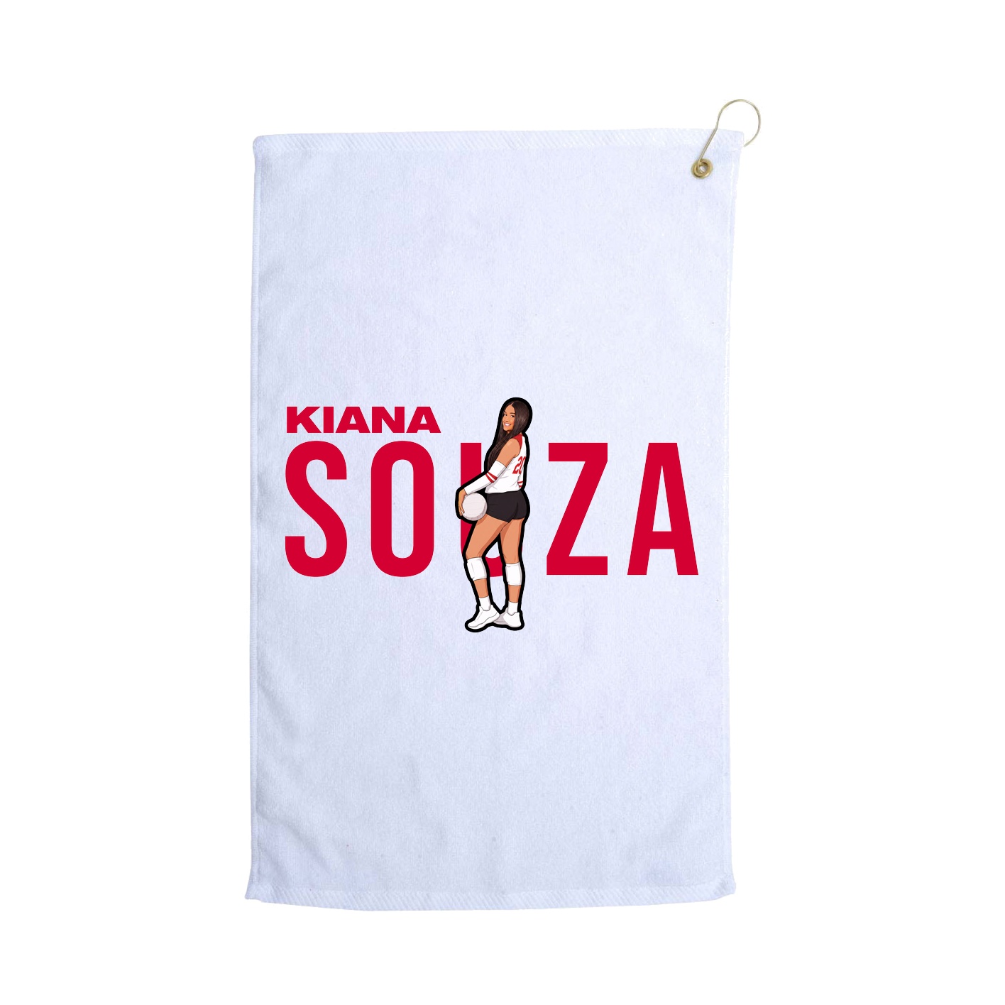 Golf Towel — Player Name in White