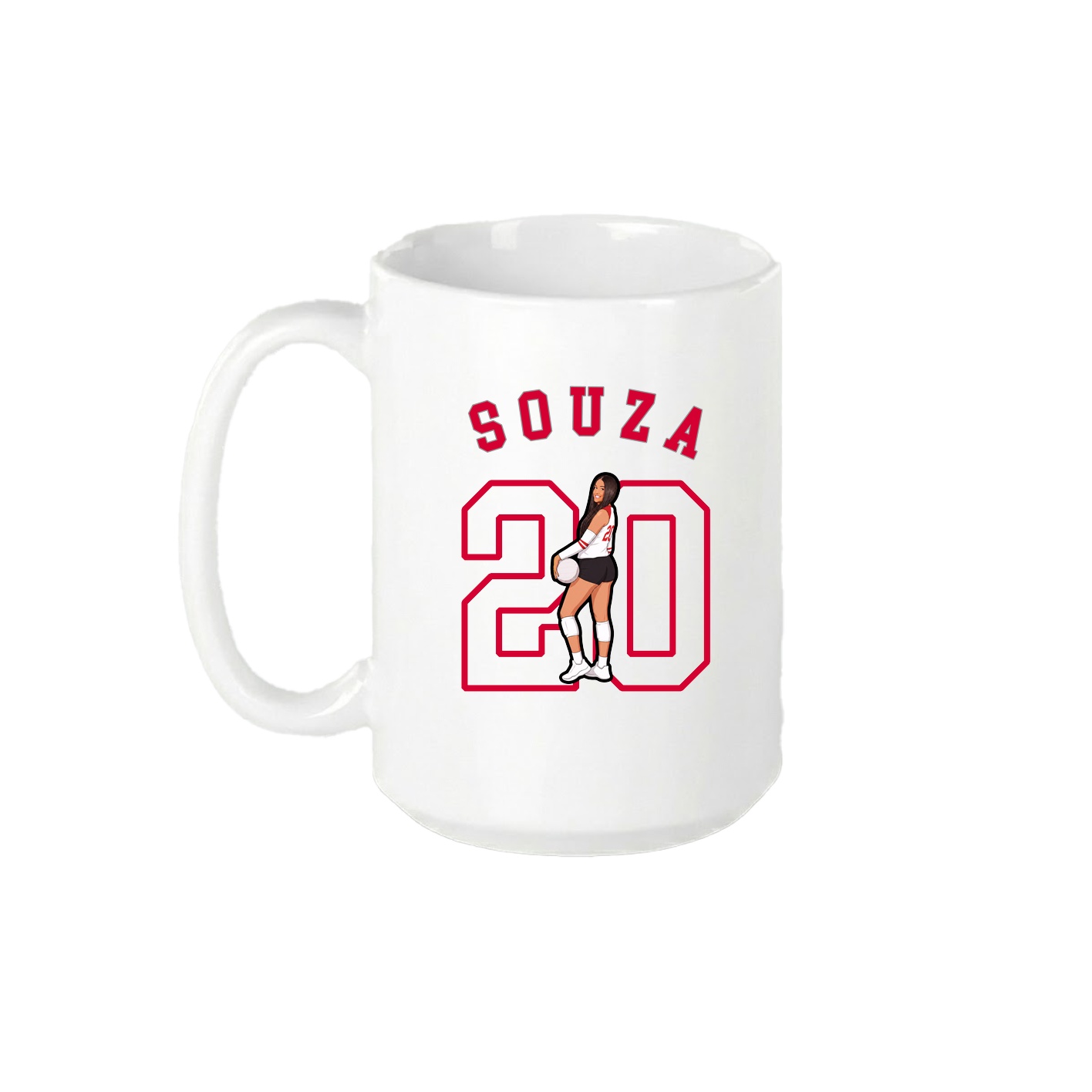 15oz Coffee Mug — Shirsey Arch in White
