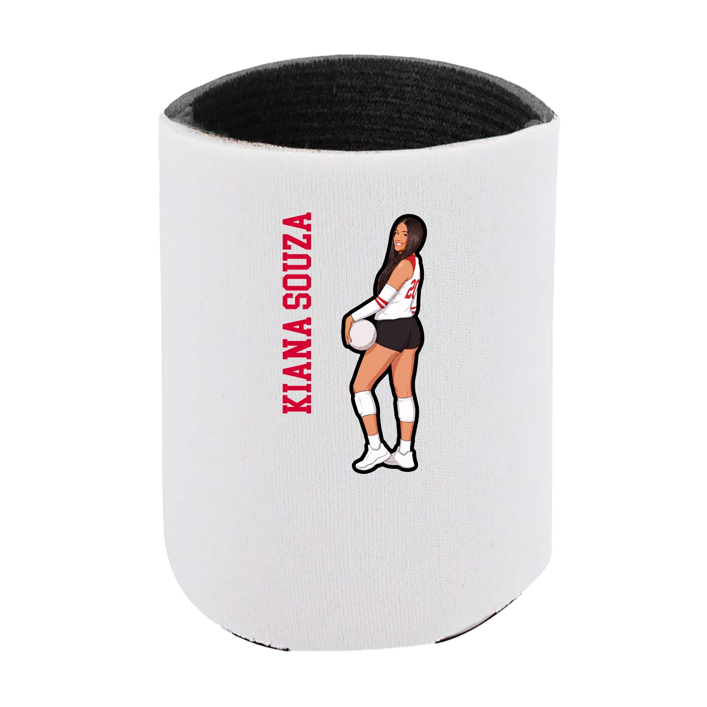 Can Holder — Name Vertical in White