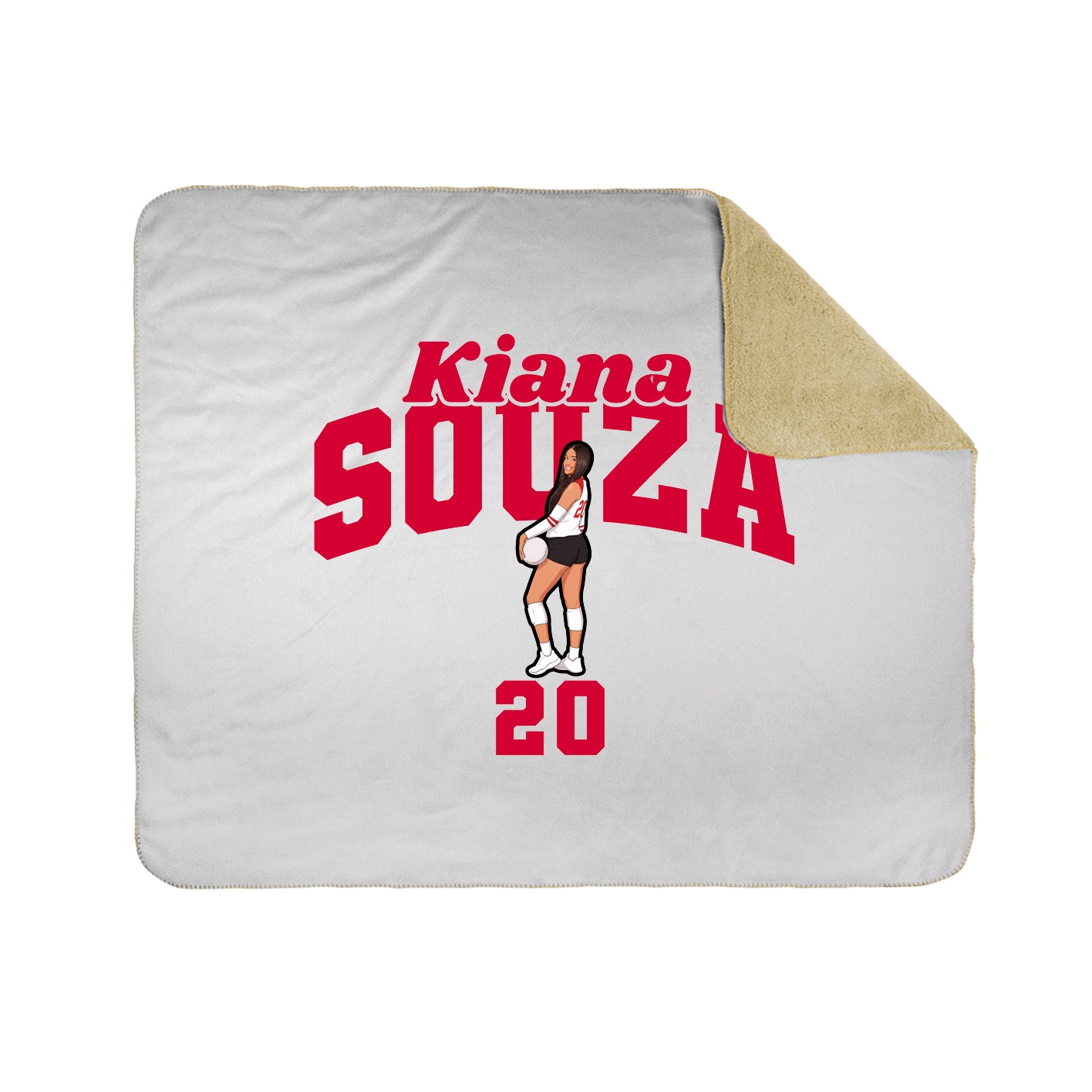 Throw Blanket — Signature Arch in White
