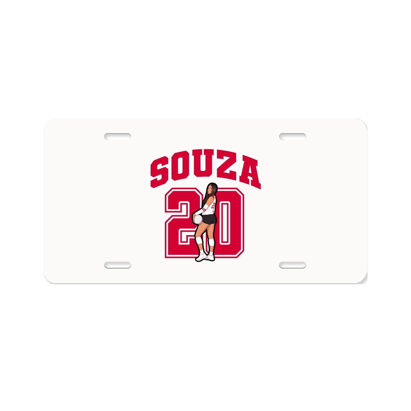 License Plate — Number in Classic