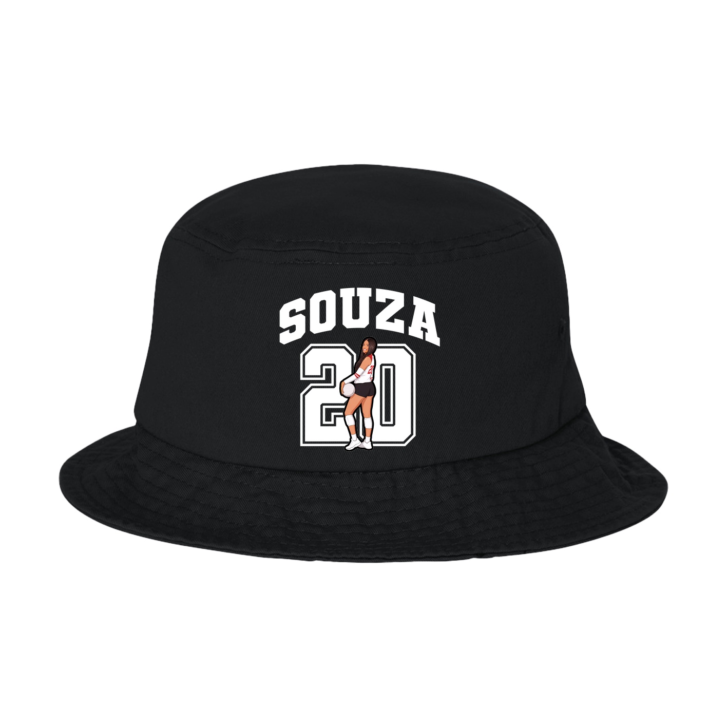 Bucket Cap — Number in Black