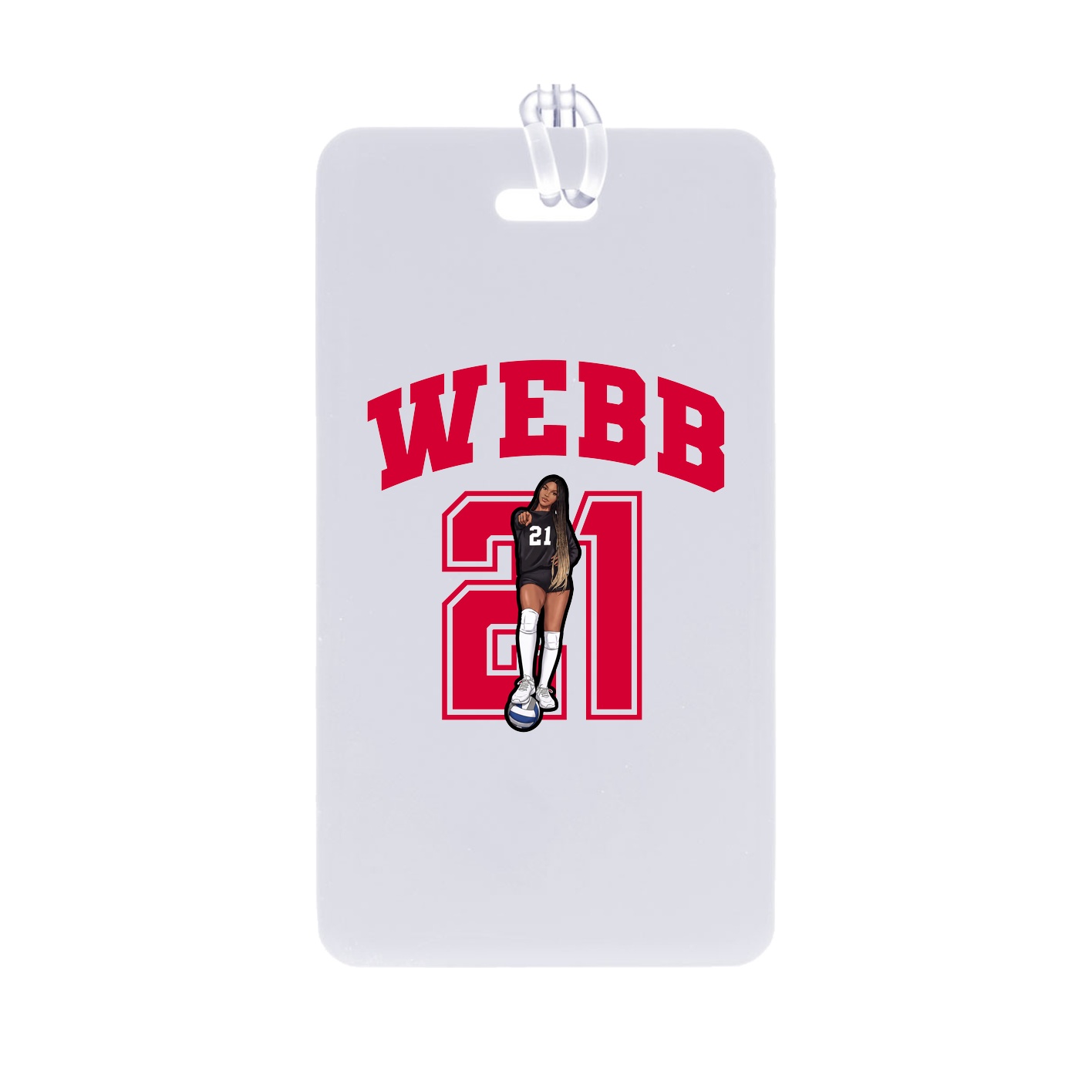 Bag Tag — Number in Classic