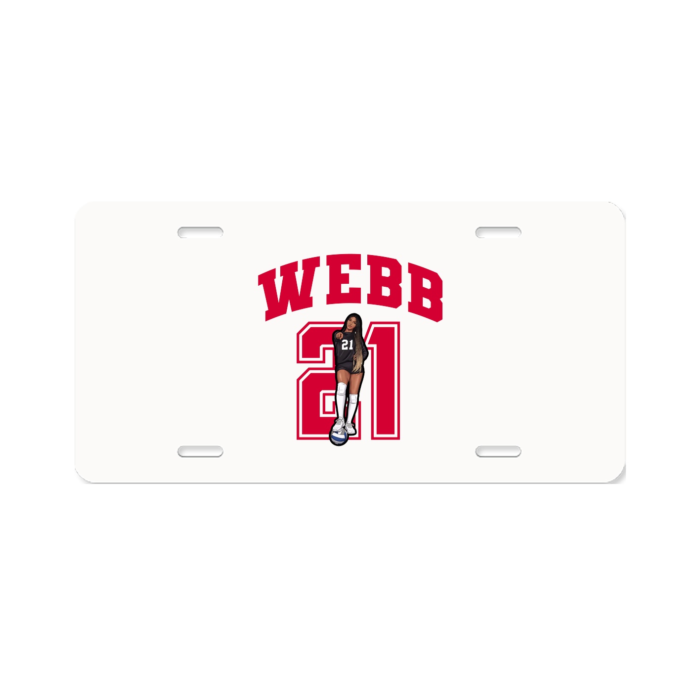 License Plate — Number in Classic
